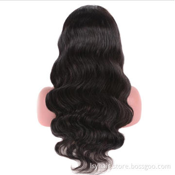 100% Virgin Brazilian 150 180 Density HD Lace Front Wigs Highlight Long Body  Wave Human Hair Wigs For Black Women